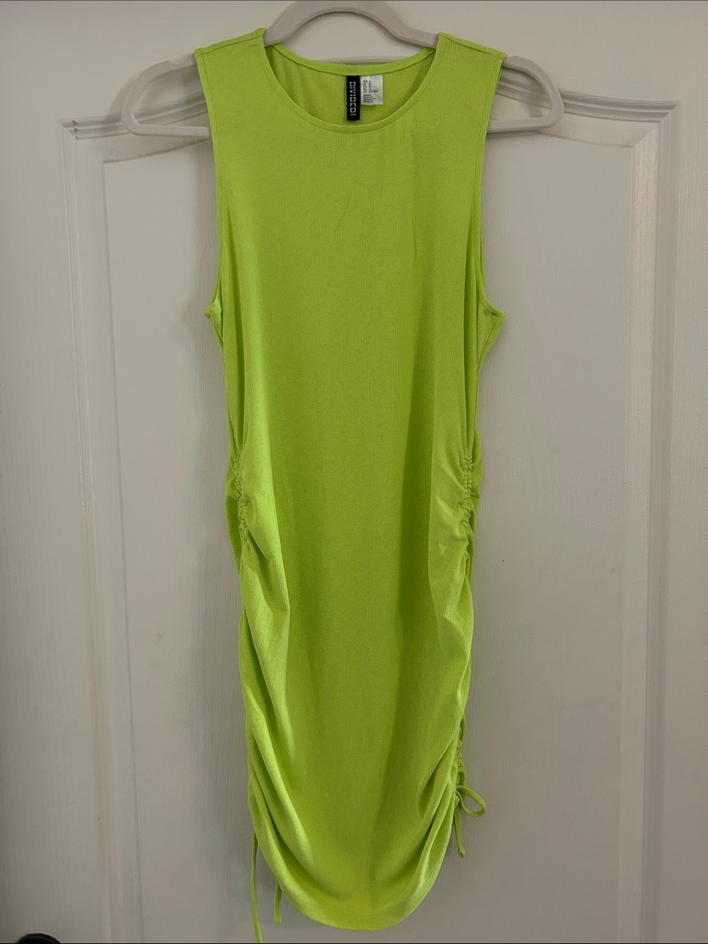 H&M Neon Lime Ribbed Tank Top